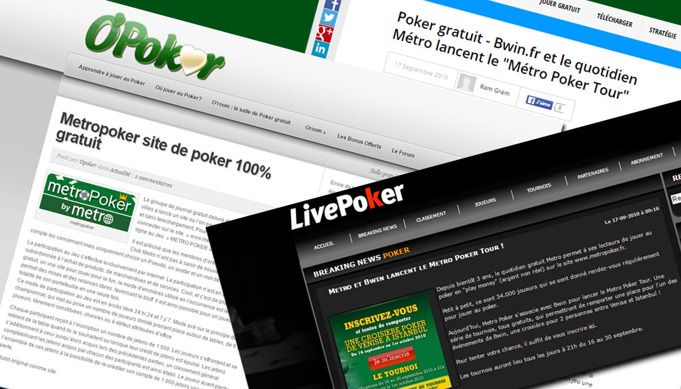 La réussite de metroPoker